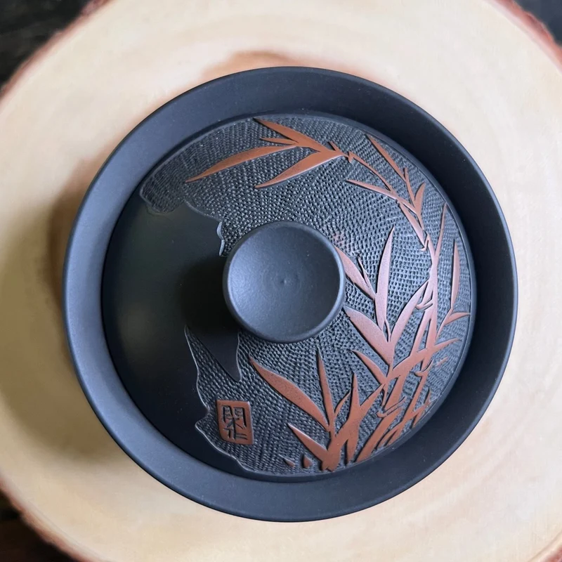 Bambus-Gaiwan „Serenity Jianshui“, handgefertigt