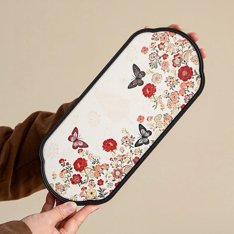 Tragbares Reise-Gongfu-Tee-Set „Schmetterling Garten“