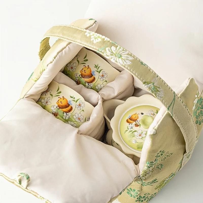 Honeybee Blossom Reise-Teeset