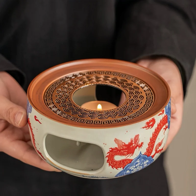 Ru Kiln Fire Dragon Teewärmer