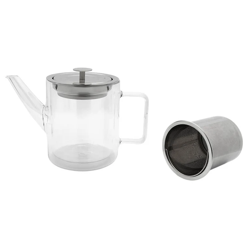 Doppelwandige Glas Teekanne