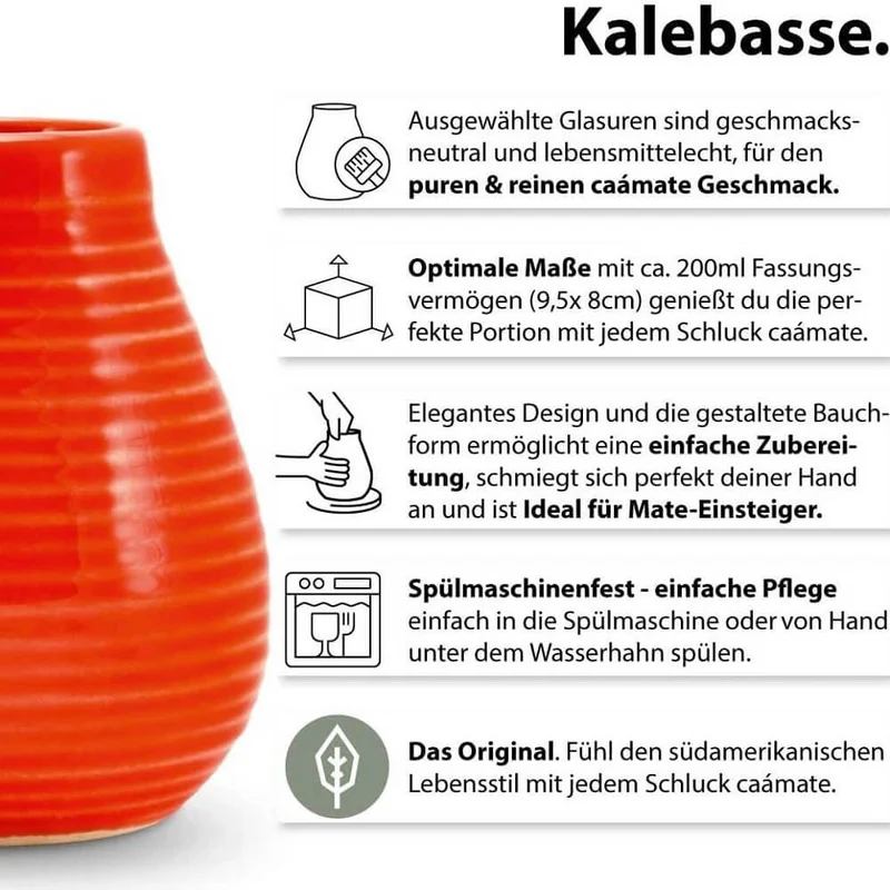 Mate Set Becher Keramik