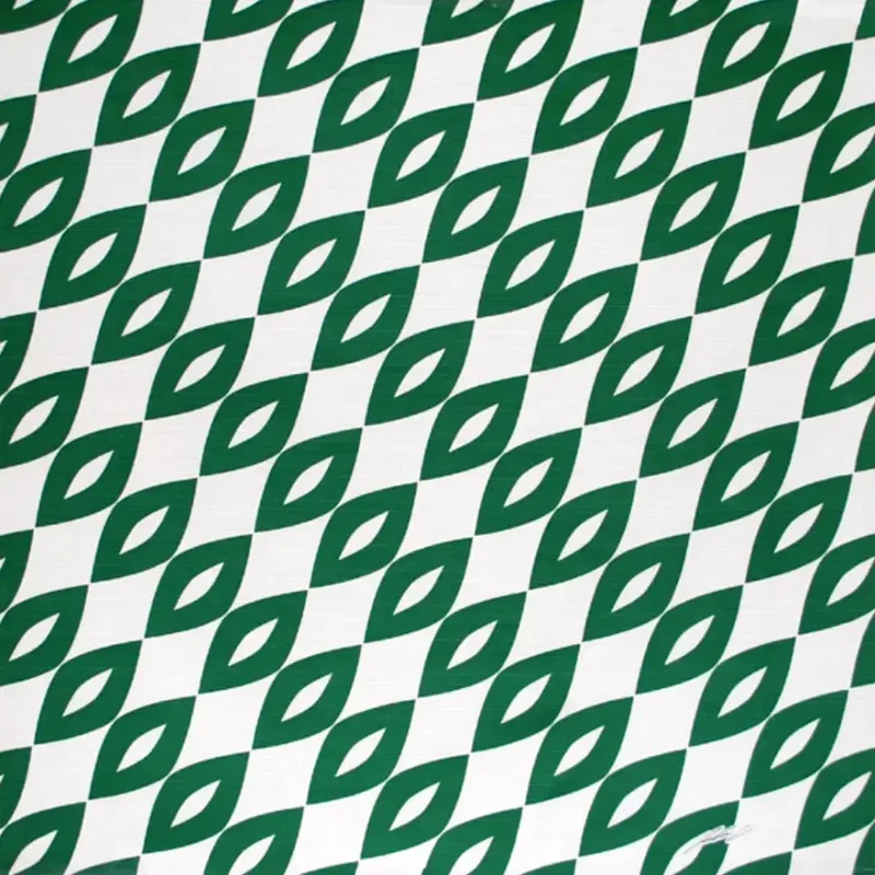 Furoshiki Green & White Pattern Designed Cotton Wrapping Cloth 90cm
