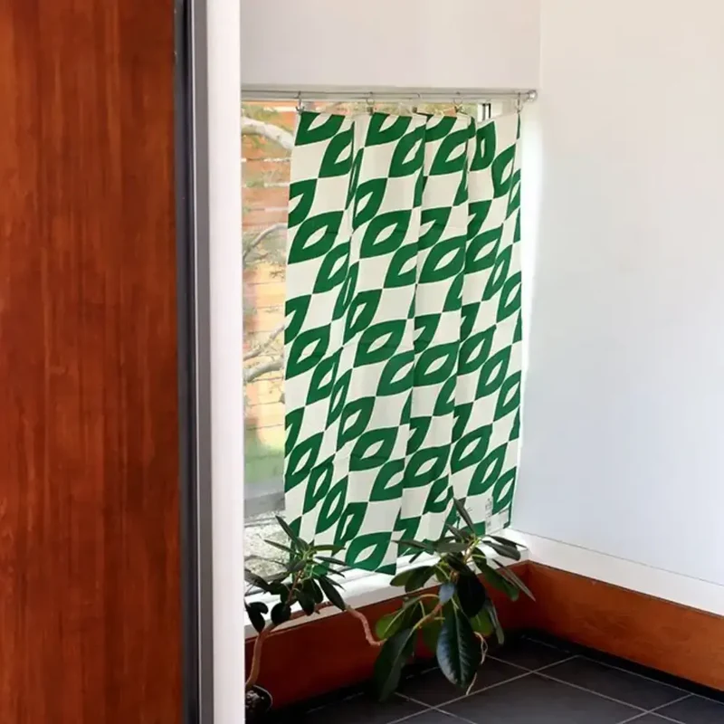 Furoshiki Green & White Pattern Designed Cotton Wrapping Cloth 90cm