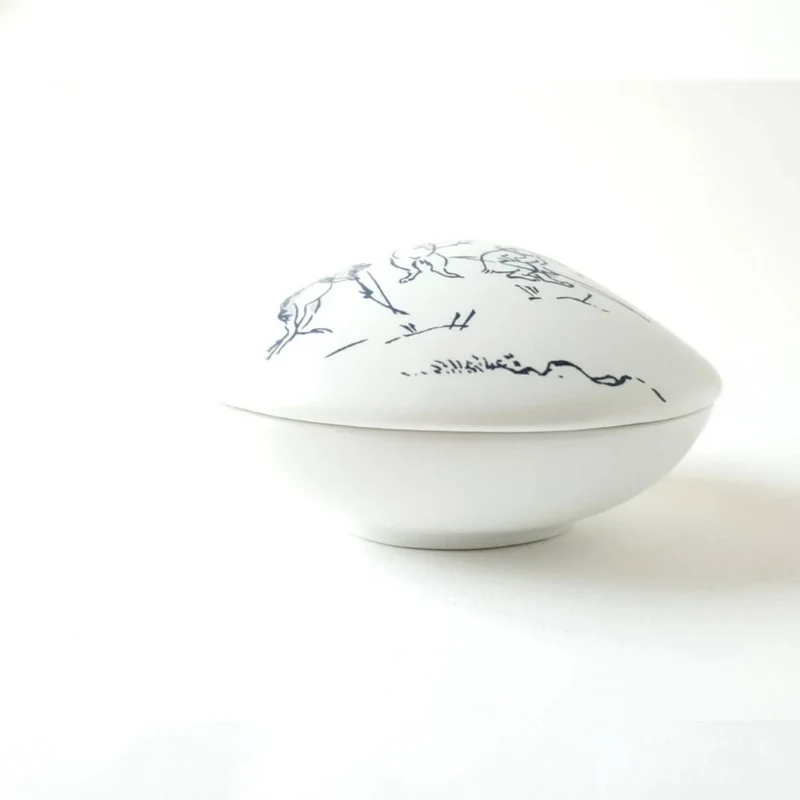 Kousaido Shell-Shaped Incense Holder Choju Giga Design