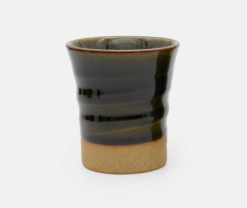 Oribe Glazed Bamboo Cup - Pair