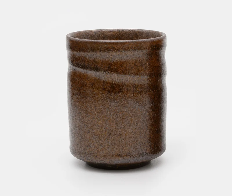 Wabi Sabi Brown Glazed Cup - Pair