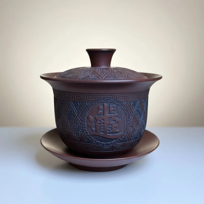Dynastie-Emblem – Jianshui Handgefertigte traditionelle Gaiwan