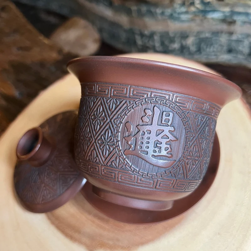Dynastie-Emblem – Jianshui Handgefertigte traditionelle Gaiwan