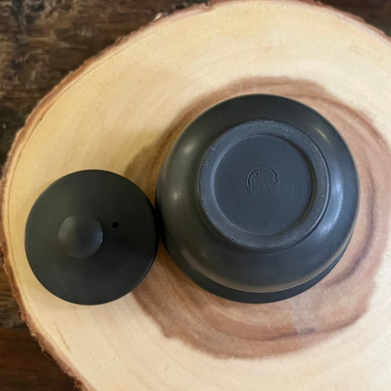 Jianshui Handgefertigte Gaiwan aus schwarzem Ton, einfach zu bedienen