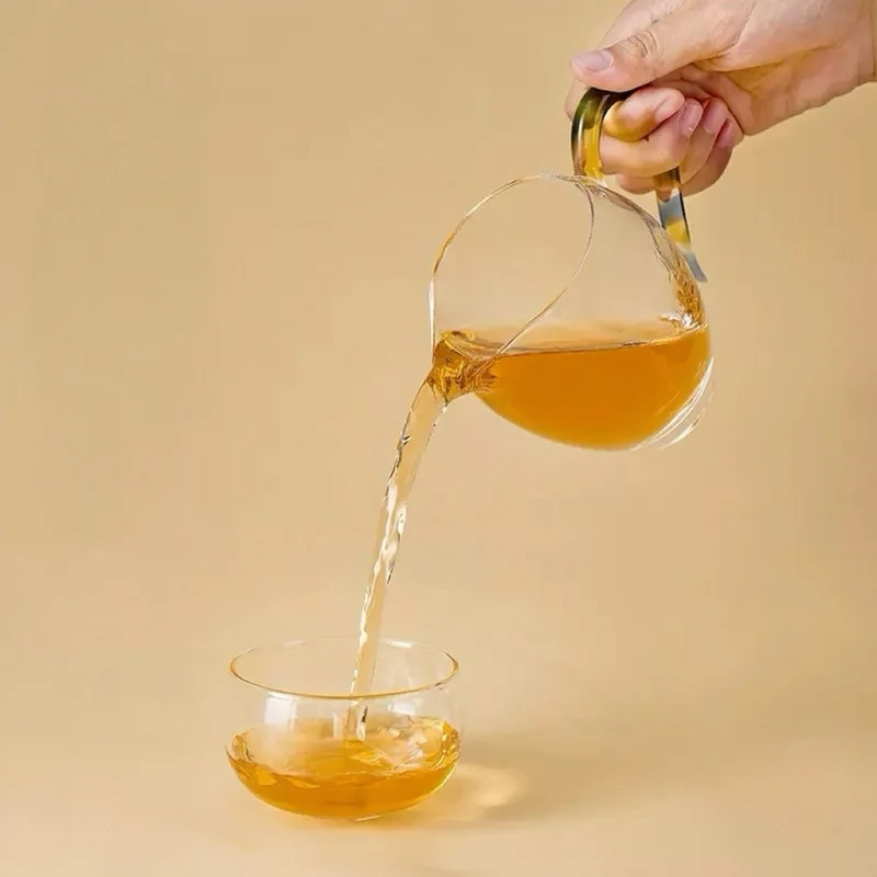 Aurora Handle Cha Hai – Kristallglas-Schale/Teekanne