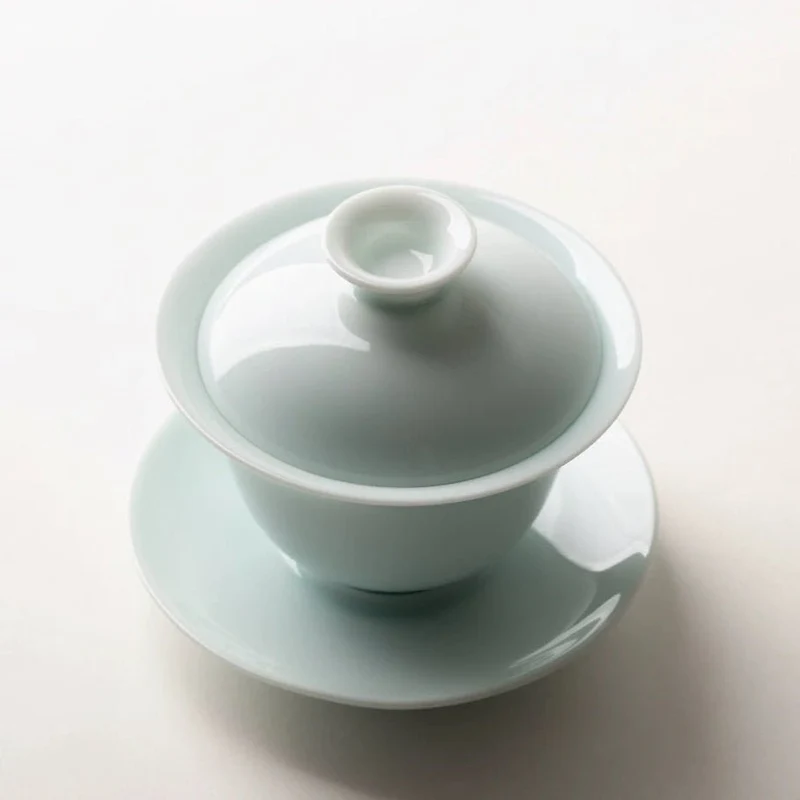 Jingdezhen Authentische „Fen Qing“ Jade Gaiwan