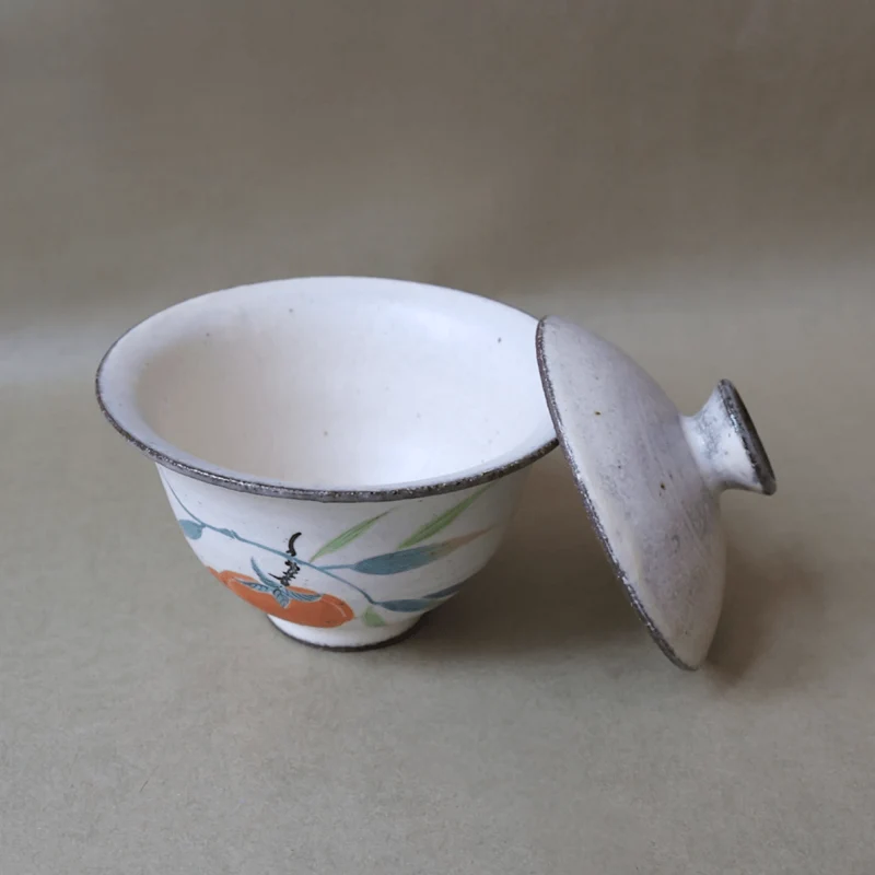 Jingdezhen handbemaltes „Persimmon“ Gaiwan
