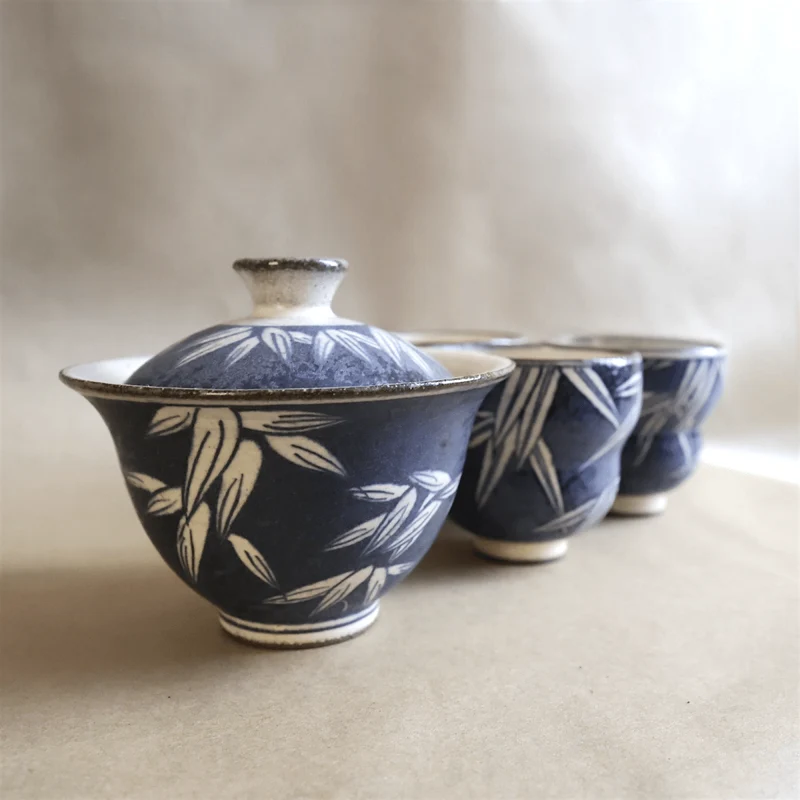 Jingdezhen „Bambuswald“ Qinghua-Sammlung