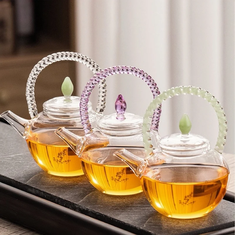 Leuchtende Loop Glas-Teekanne, klein, 120 ml