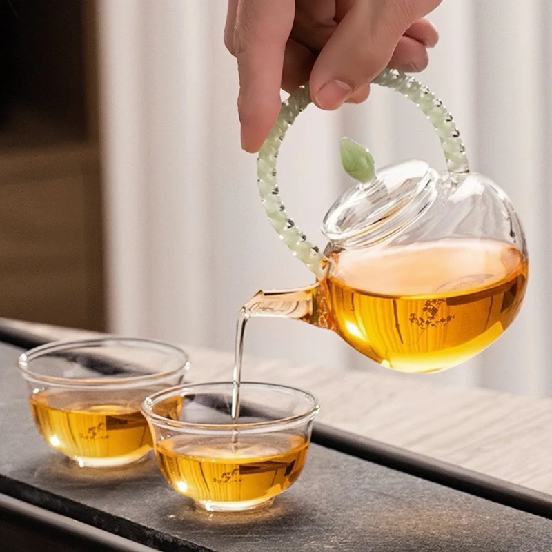 Leuchtende Loop Glas-Teekanne, klein, 120 ml