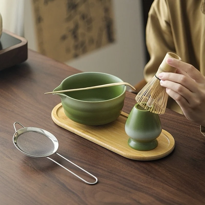 Sunrise Gradient Matcha Reiseset mit erstklassigem zeremoniellem Matcha