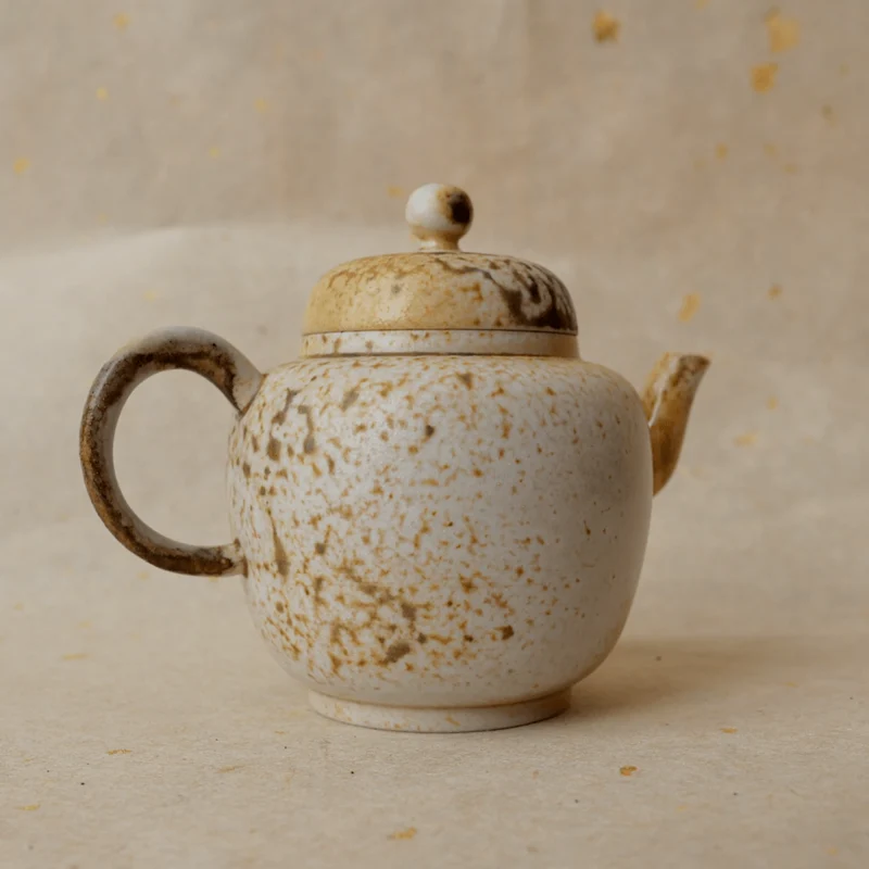 Handgefertigte, holzgebrannte Teekanne aus Jingdezhen