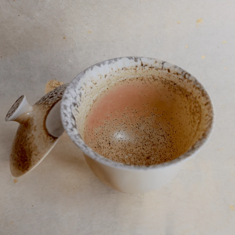 Holzbefeuerter handgemachter Gaiwan aus Jingdezhen