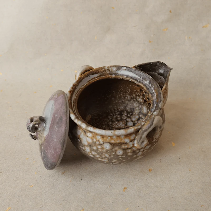 Holzbefeuerter handgemachter Gaiwan aus Jingdezhen