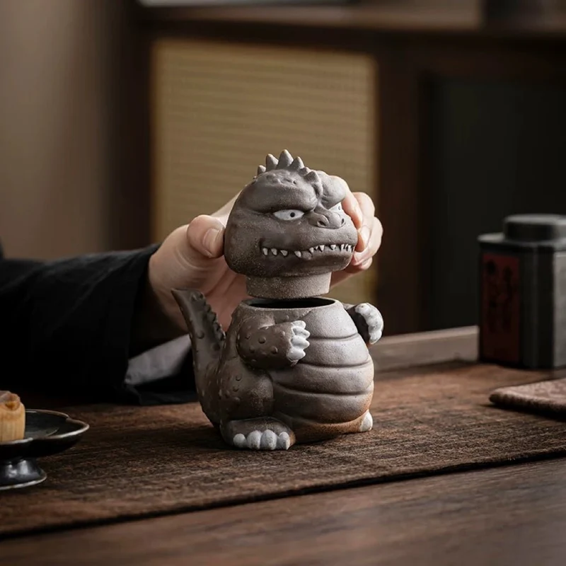 Dragon Beast Premium Teekanne aus gealtertem Ton, handgefertigt