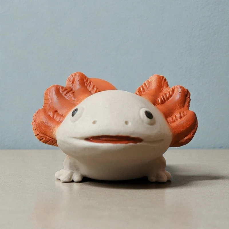 Handgefertigtes Axolotl-Teehaus