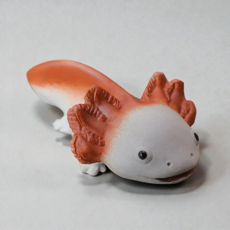 Handgefertigtes Axolotl-Teehaus
