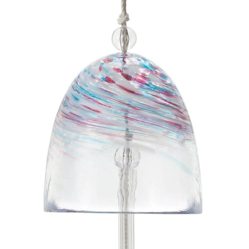 Handmade Tsugaru Vidro Glass Furin Wind Chime Colorful Spring Design