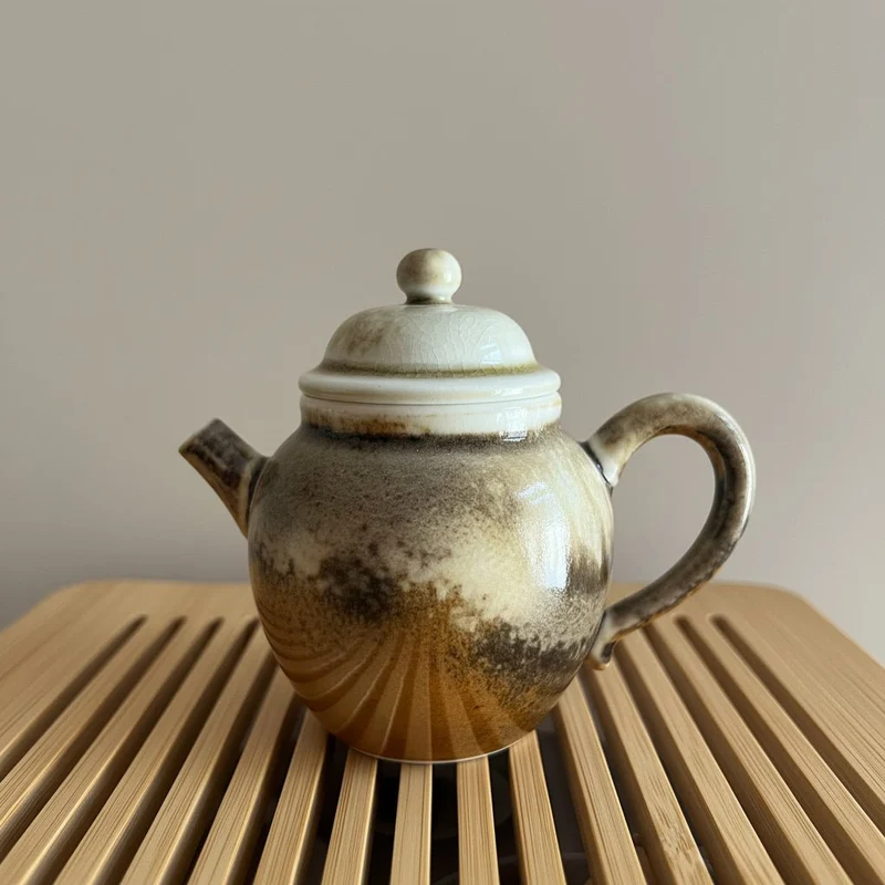 Jingdezhen-Teekannenkollektion mit Ascheglasur