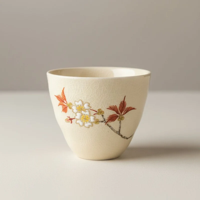 Tohomura handbemalte japanische Kyusu-Teekanne – Hanagokoro-Kollektion