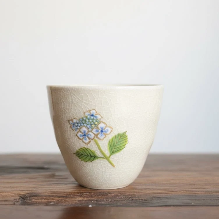 Tohomura handbemalte japanische Kyusu-Teekanne – Hanagokoro-Kollektion
