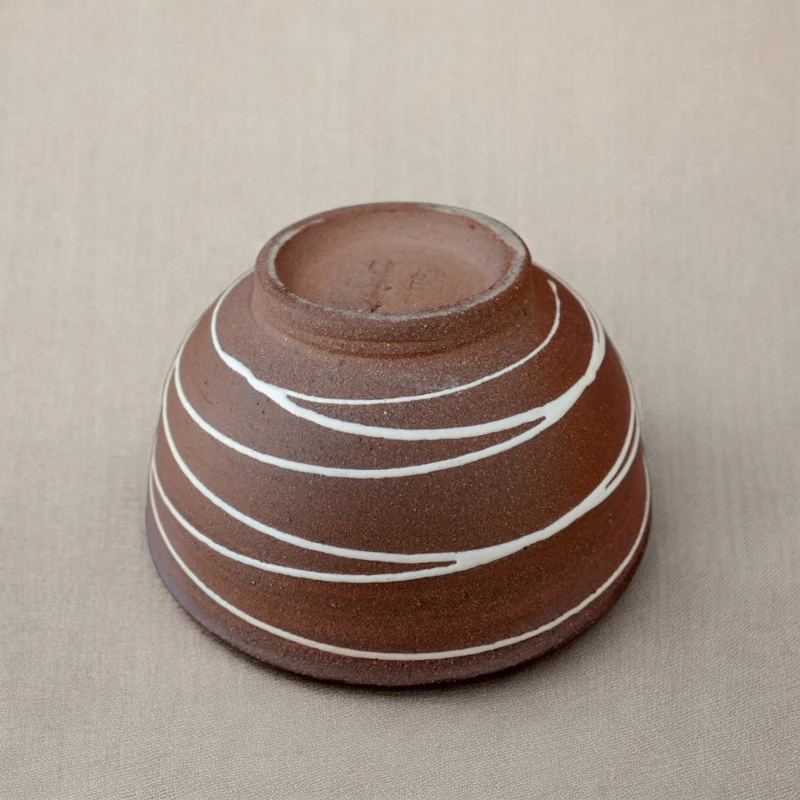 Takatoriyaki-Teetasse mit sich kreuzenden Spiralen