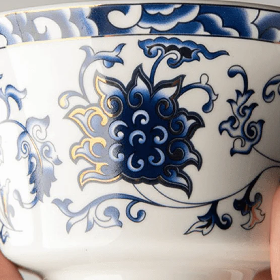 3XL Orientalische Blumen Party Gaiwan
