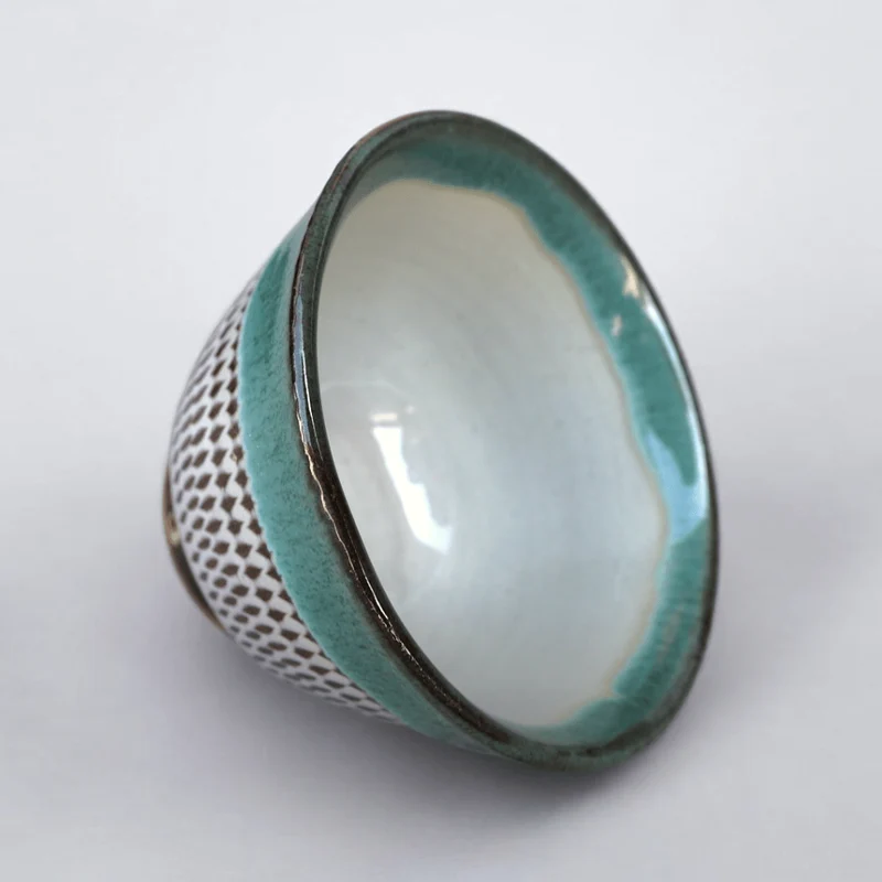 Koshiwarayaki Blaue Tobi-Ganna Teetasse