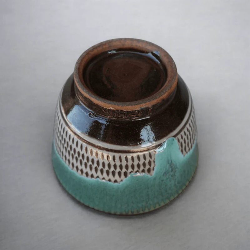 Koshiwarayaki Blaue Tobi-Ganna Teetasse