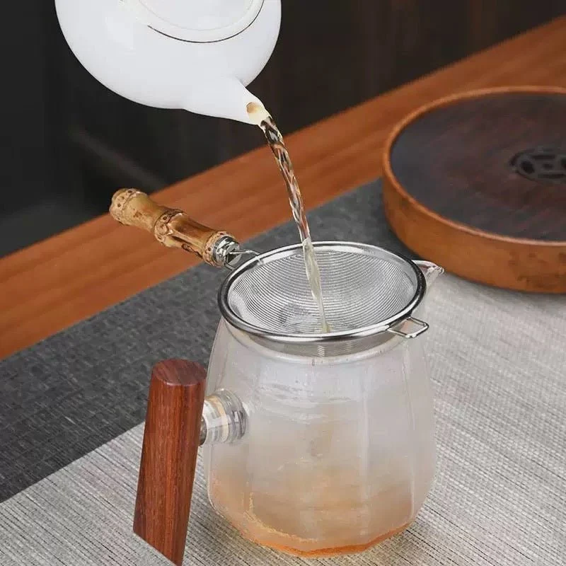 Feinstes Gongfu-Teesieb mit Bambusgriff (Nicht für Matcha)