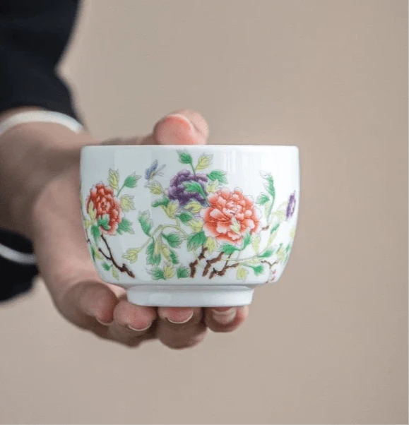 XL-Gongfu-Teetasse aus Jadeporzellan der Garden Collection