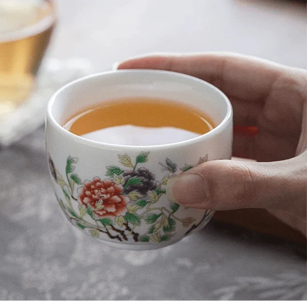 XL-Gongfu-Teetasse aus Jadeporzellan der Garden Collection