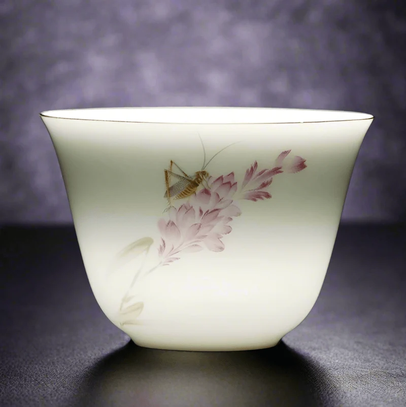 Tägliche Gongfu-Teetasse – Gartenkollektion, Premium-Porzellan, Klangform