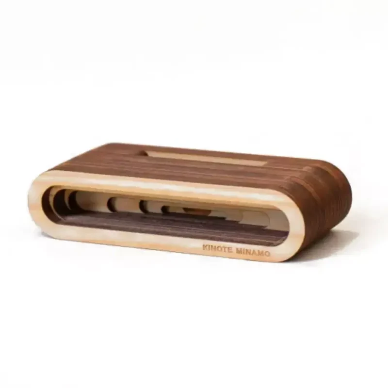 Kinote Minamo Powerless Sugi Cedar Wood Speaker & Smartphone Stand