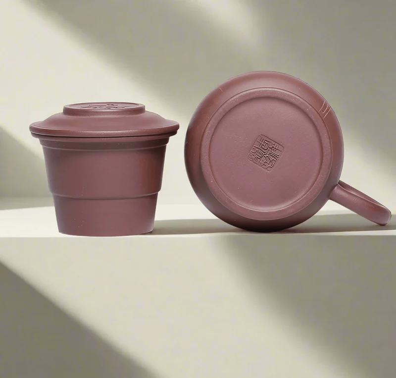Meister Zhou Yixing Premium Teebereiter-Set aus violettem Ton