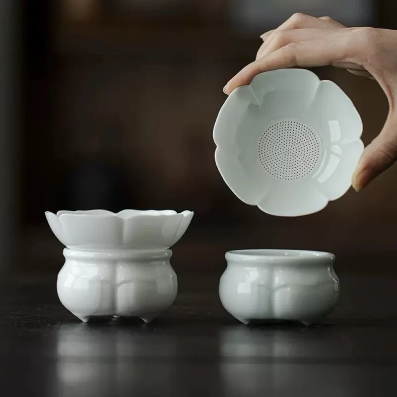 Hochwertiges Gongfu-Teesieb aus Porzellan