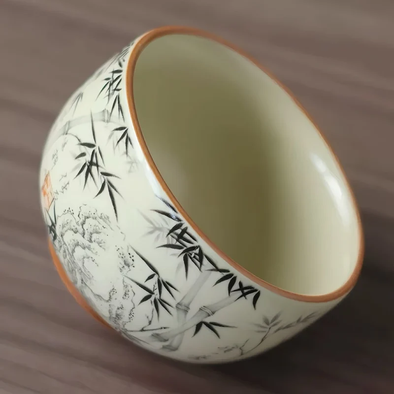 Antike chinesische Münze – Glücksmünze, Ru-Ofenton-Teetasse