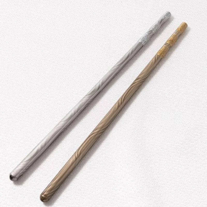 Wooden Muddler Dishwasher Safe Cocktail Stirrer Gold Wave 20cm