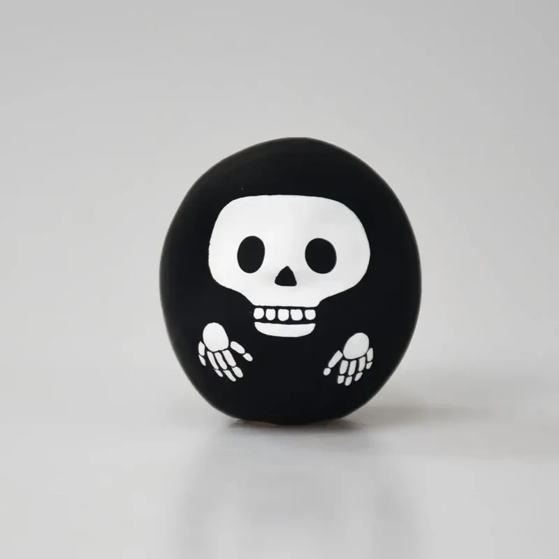 Shirakawa Daruma Halloween Skeleton Daruma Doll Good Luck Charm 4.5cm