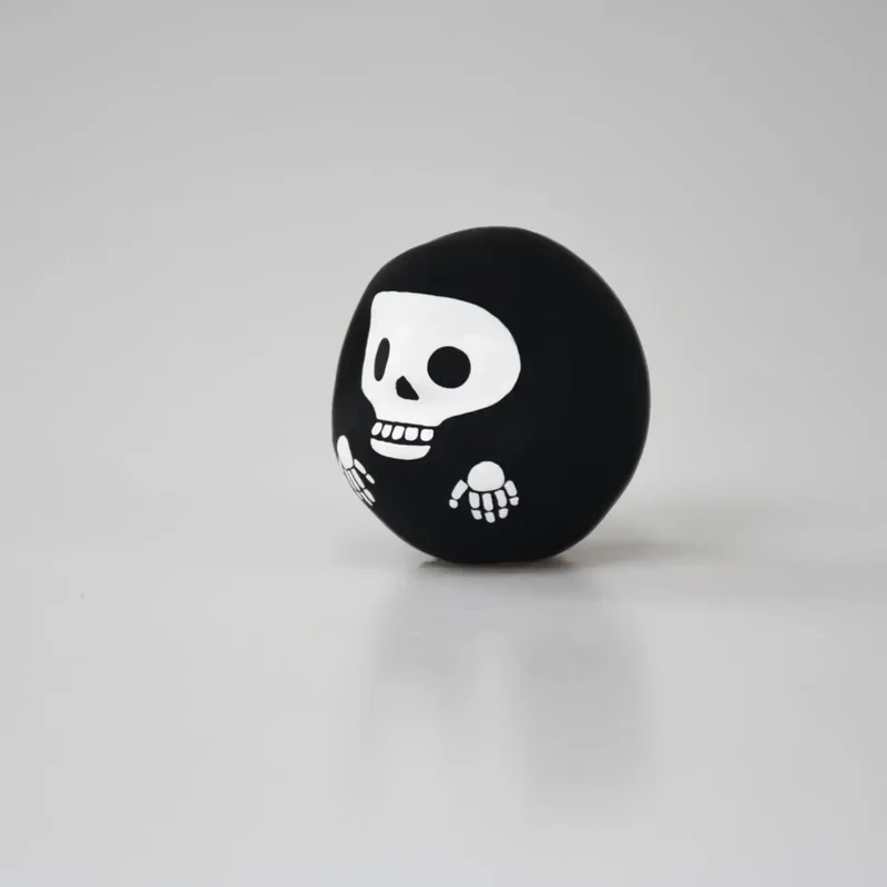 Shirakawa Daruma Halloween Skeleton Daruma Doll Good Luck Charm 4.5cm