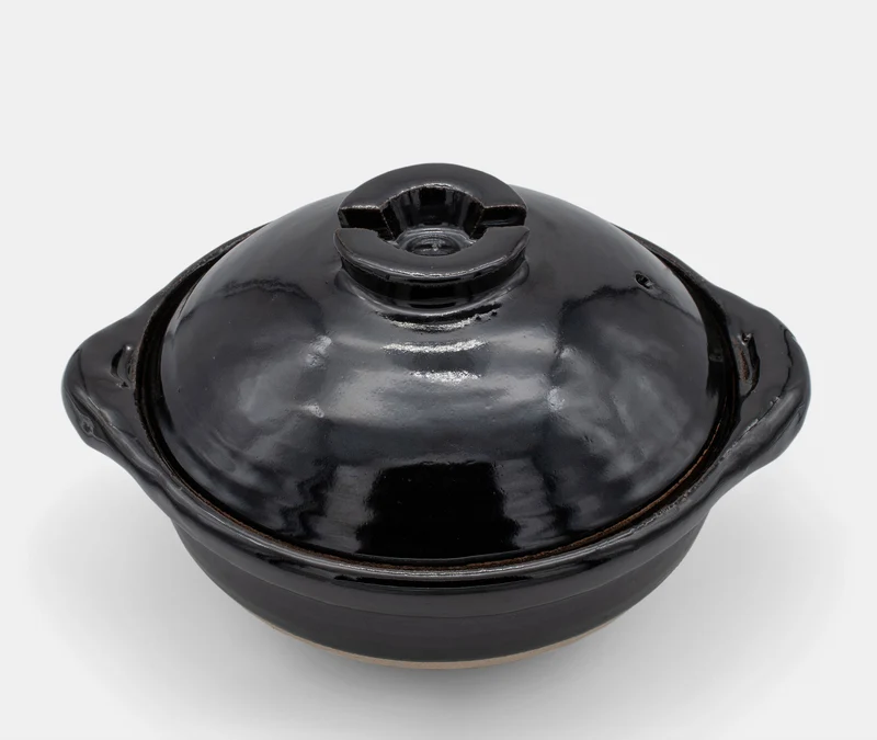 Donabe Pot Medium - Kuroame Glaze
