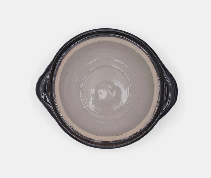 Donabe Pot Medium - Kuroame Glaze