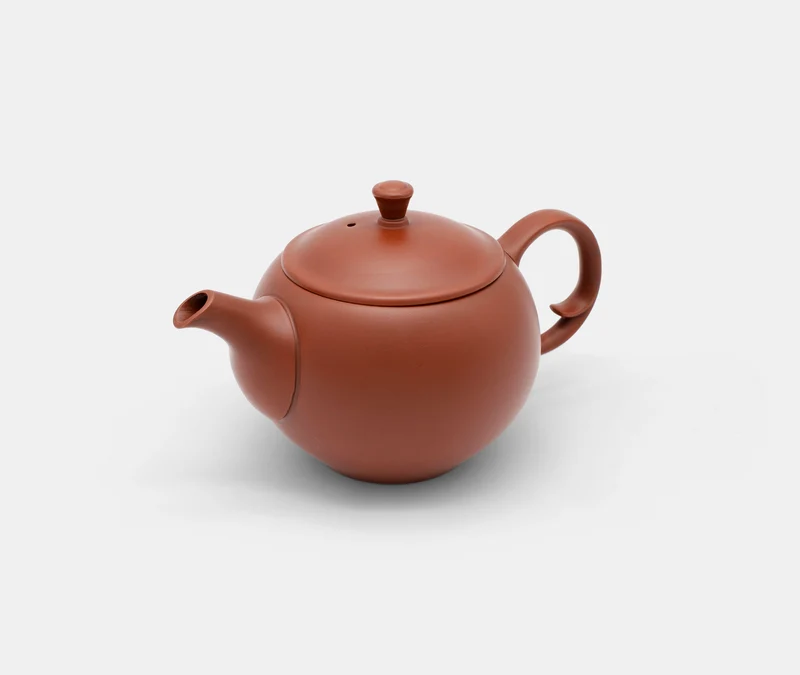 Round Teapot - Red Clay
