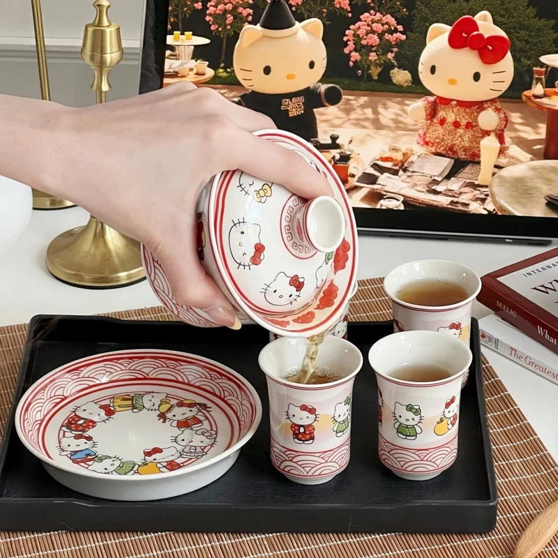 Verspielte Gaiwan- und Teetassenkollektion im Cartoon-Stil (Limitierte Auflage)